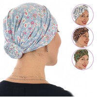 Jersey Leopard Inspired Pre-Knotted Scarf Turban