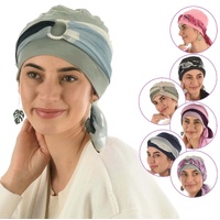 Bamboo Turban with Pearl Ring & Sash Set