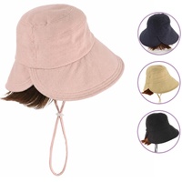 Abby Holiday Visor Sun Hat with Integrated Hair for Hair Loss