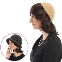 Wavy Halo Hair & Bamboo Wig Liner Set – Anita | Ash Brown | Size 1