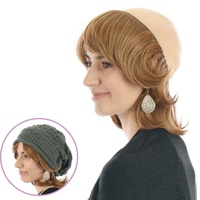 Wavy Halo Hair & Bamboo Wig Liner Set – Anita | Rusty Copper | Size 1